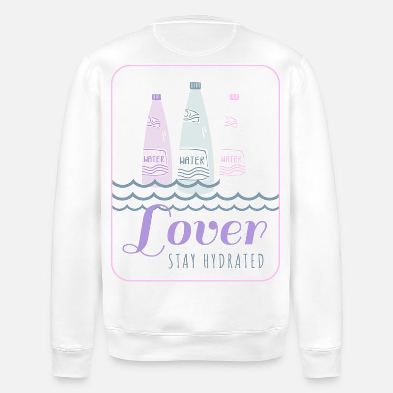 Stay hydrated - Stanley/Stella Unisex Bio-Sweatshirt ROLLER - Weiß