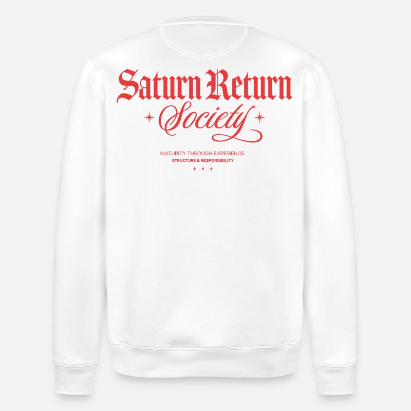 Société du Retour de Saturne - Sweat bio ROLLER Stanley/Stella Unisexe - blanc