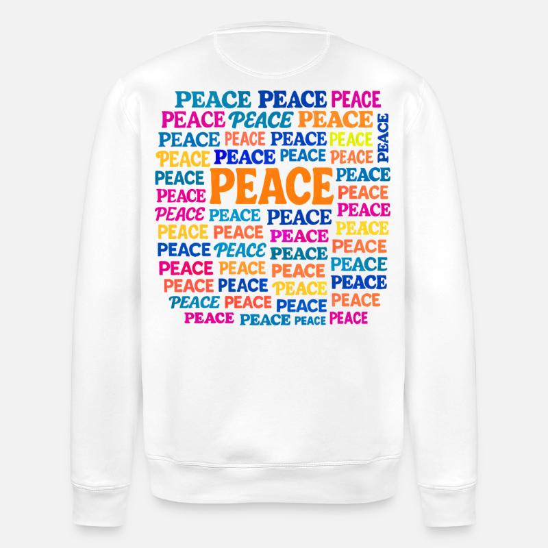 Peace - Stanley/Stella Unisex Bio-Sweatshirt ROLLER - Weiß