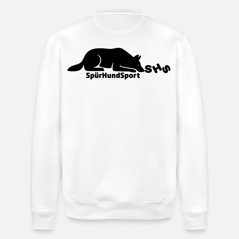 SHS Logo schwarz - Stanley/Stella Unisex Bio-Sweatshirt ROLLER - Weiß