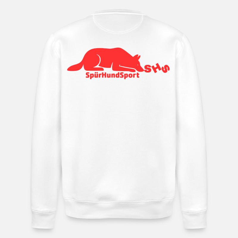 Logo SHS rouge - Sweat bio ROLLER Stanley/Stella Unisexe - blanc