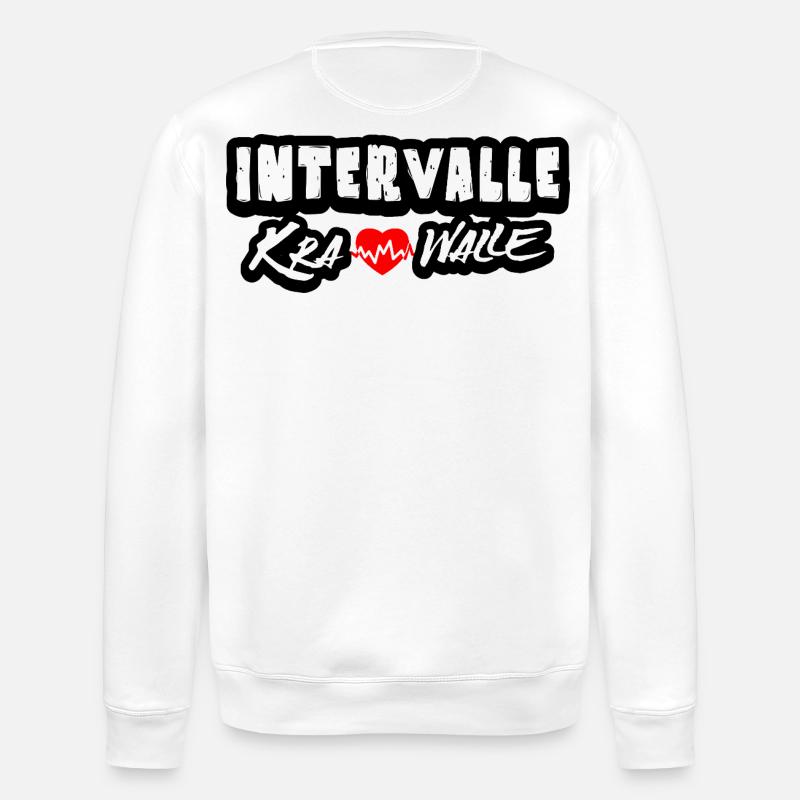 Intervals riots - Stanley/Stella ROLLER Unisex Organic Sweatshirt - white