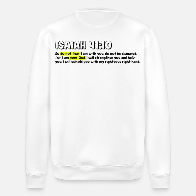 Christlicher Glaube Motivation T-Shirt - Stanley/Stella Unisex Bio-Sweatshirt ROLLER - Weiß