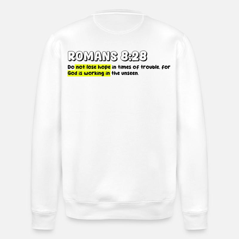 Citation de la foi chrétienne - Sweat bio ROLLER Stanley/Stella Unisexe - blanc