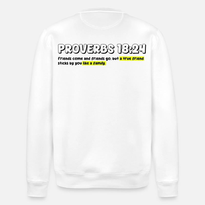 Lebendiges abstraktes christliches Design - Stanley/Stella Unisex Bio-Sweatshirt ROLLER - Weiß