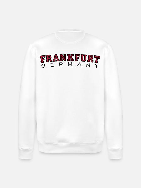 Frankfurt Germany (Rot) - Stanley/Stella Unisex Bio-Sweatshirt ROLLER - Weiß