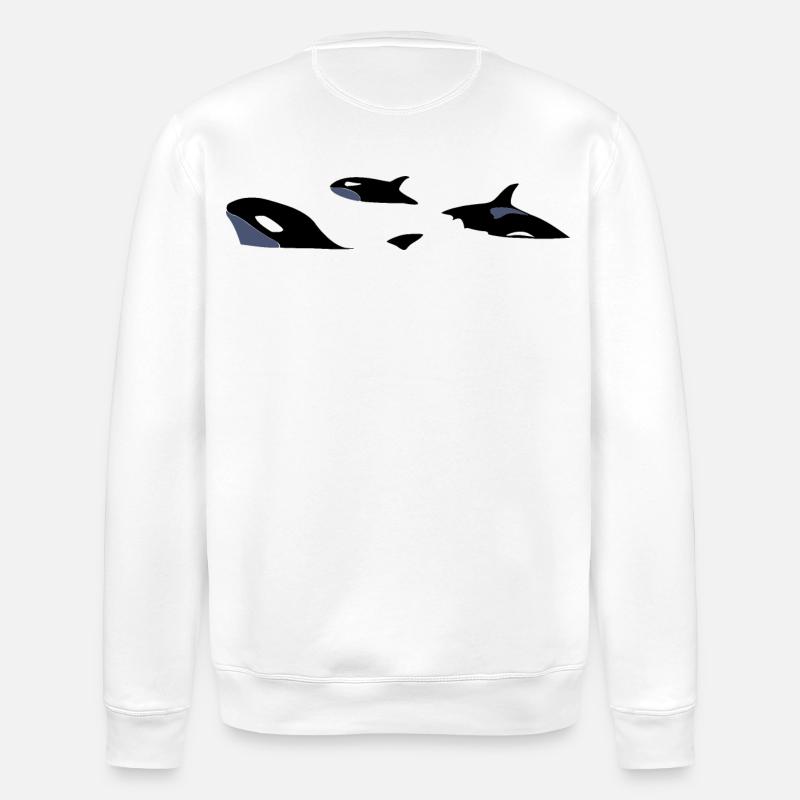 Orcas - Stanley/Stella Unisex Bio-Sweatshirt ROLLER - Weiß