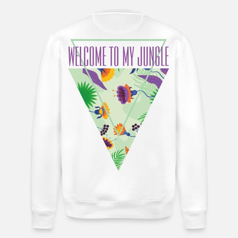 Willkommen im Dschungel - Stanley/Stella Unisex Bio-Sweatshirt ROLLER - Weiß