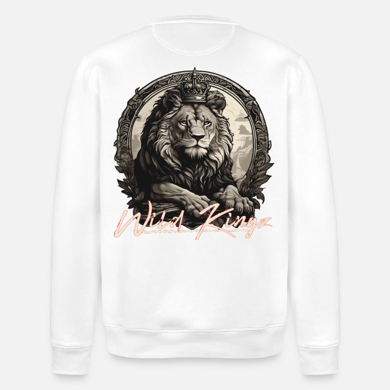 Löwe - Stanley/Stella Unisex Bio-Sweatshirt ROLLER - Weiß