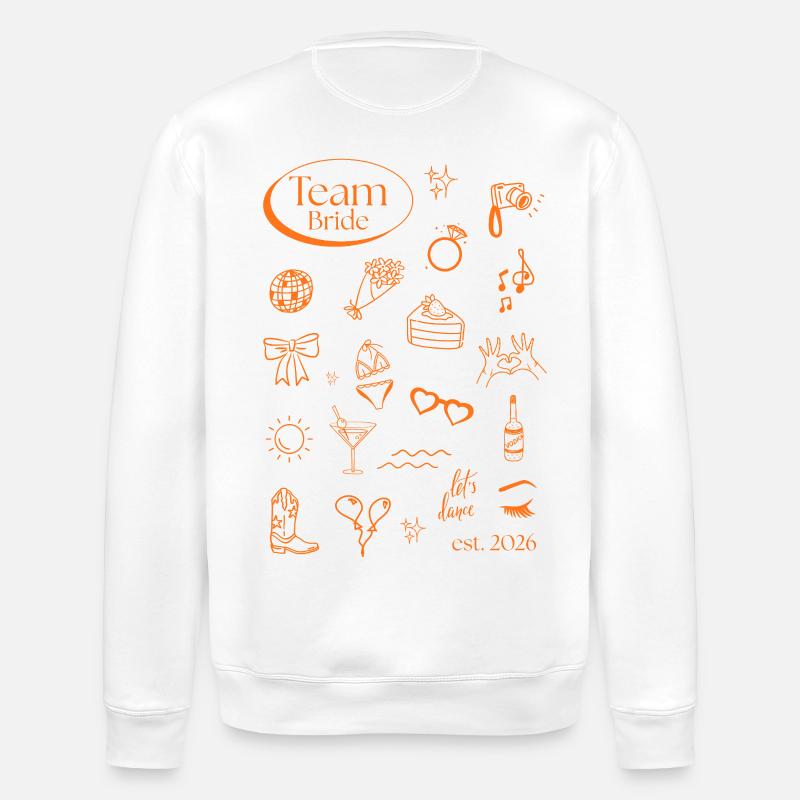 Team Bride Icons 2026 - Stanley/Stella ROLLER Unisex Organic Sweatshirt - white