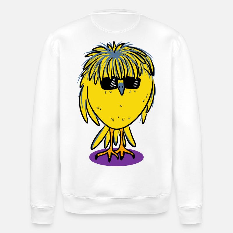 "B" Vogel - Stanley/Stella Unisex Bio-Sweatshirt ROLLER - Weiß