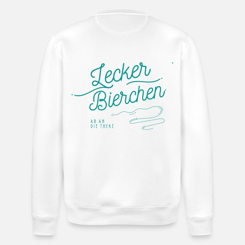 Lecker Bierchen - Stanley/Stella Unisex Bio-Sweatshirt ROLLER - Weiß