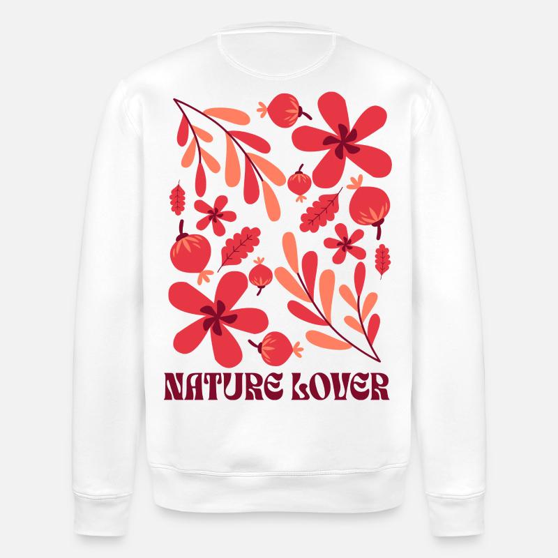 Nature Lover - Stanley/Stella ROLLER Unisex Organic Sweatshirt - white