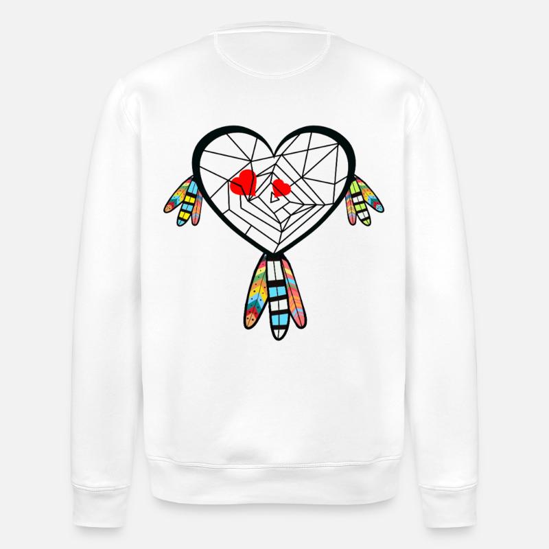 Coeurs Coeurs Saint-Valentin - Sweat bio ROLLER Stanley/Stella Unisexe - blanc