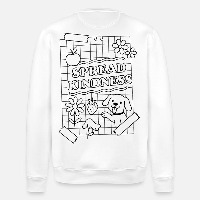 Spread Kindness - Stanley/Stella ROLLER Unisex Organic Sweatshirt - white