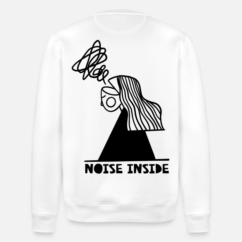 Bruit à l’intérieur - Sweat bio ROLLER Stanley/Stella Unisexe - blanc