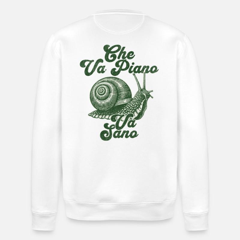 Che va piano va sano - Stanley/Stella Unisex Bio-Sweatshirt ROLLER - Weiß