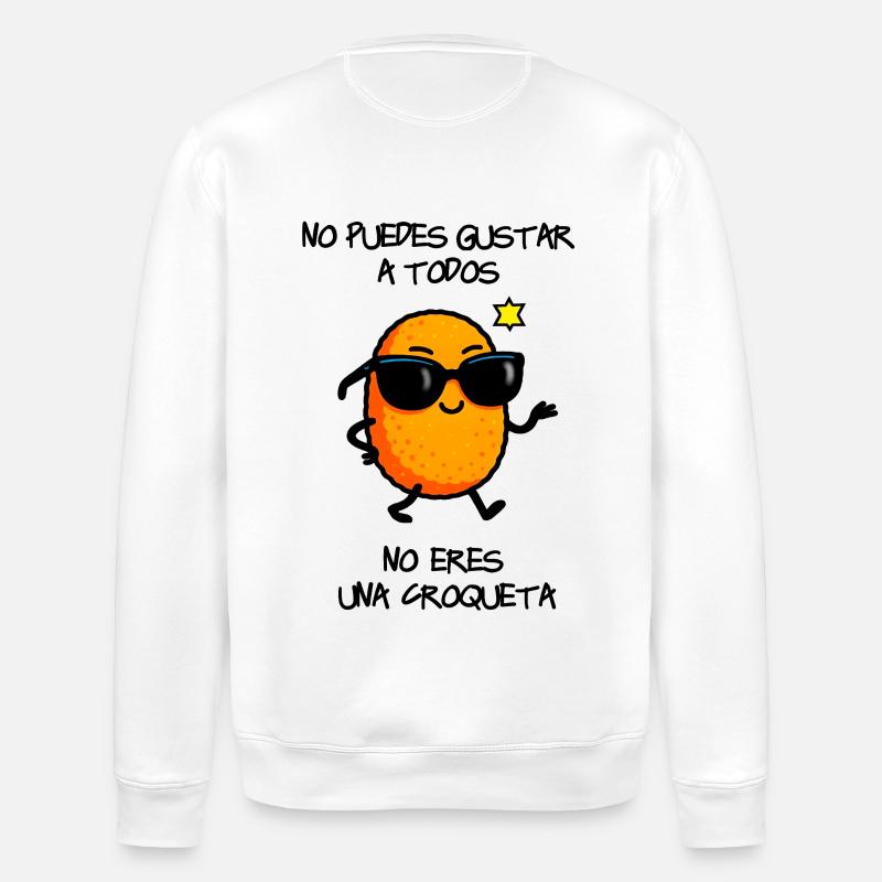 Croquette à la mode - Sweat bio ROLLER Stanley/Stella Unisexe - blanc