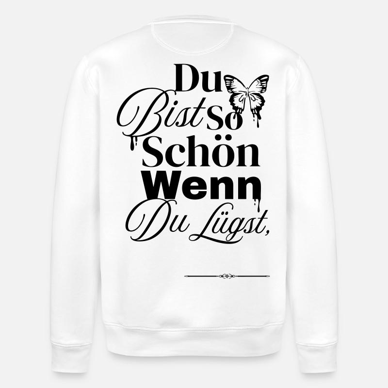 So nice when you lie - Stanley/Stella ROLLER Unisex Organic Sweatshirt - white