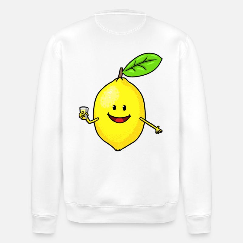 Citron mignon - Sweat bio ROLLER Stanley/Stella Unisexe - blanc
