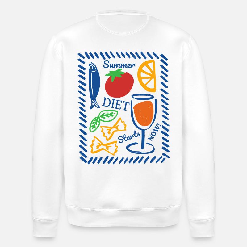 Die Sommerdiät beginnt jetzt - Stanley/Stella Unisex Bio-Sweatshirt ROLLER - Weiß