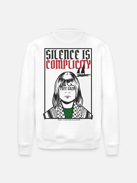 Silence is complicity, Free Gaza, Free Palestine - Sweat bio ROLLER Stanley/Stella Unisexe - blanc