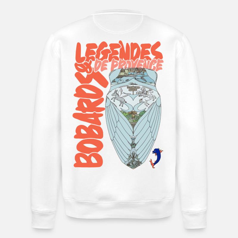 Legenden der Provence Cicada - Stanley/Stella Unisex Bio-Sweatshirt ROLLER - Weiß