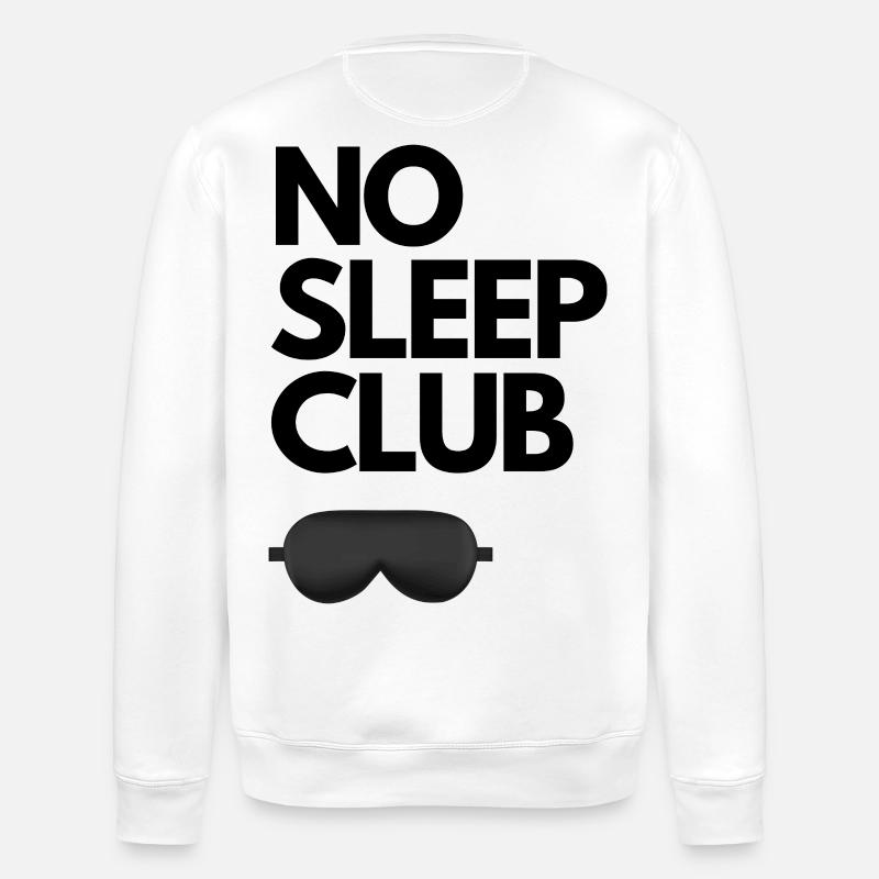 Pas de club de sommeil - Sweat bio ROLLER Stanley/Stella Unisexe - blanc