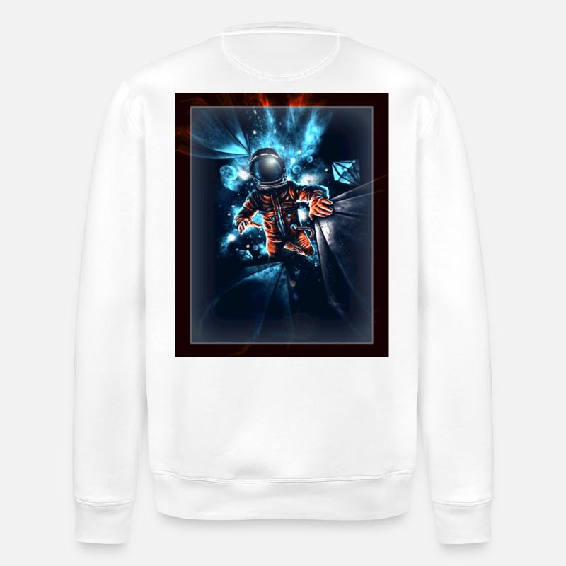 Astronaute - Sweat bio ROLLER Stanley/Stella Unisexe - blanc