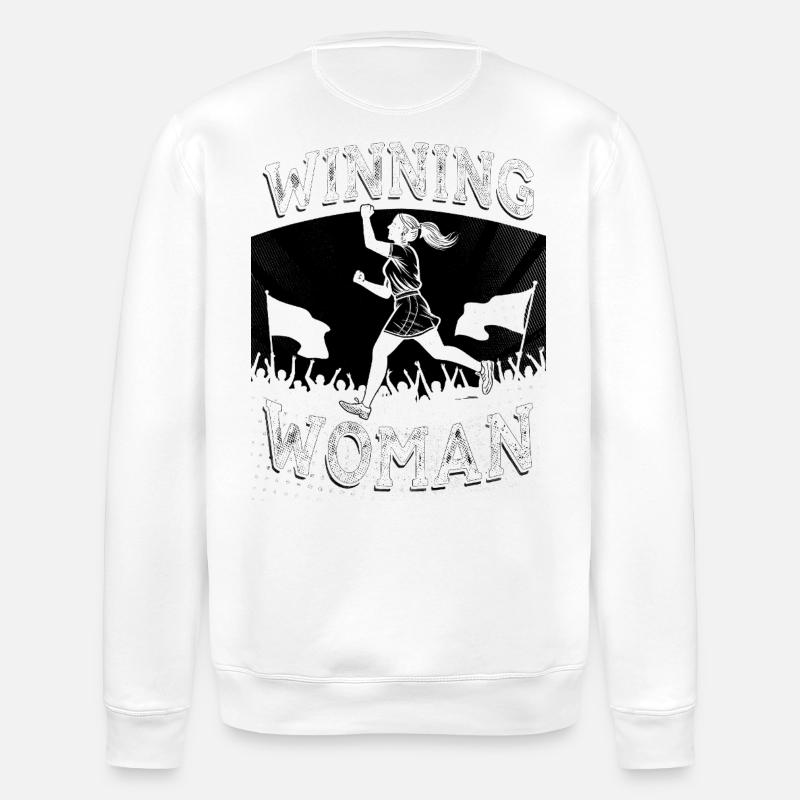 Winning Woman Run - Stanley/Stella Unisex Bio-Sweatshirt ROLLER - Weiß