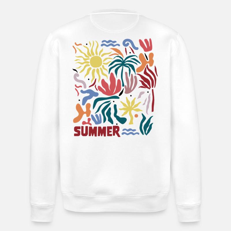 Summer tropical - Stanley/Stella Unisex Bio-Sweatshirt ROLLER - Weiß