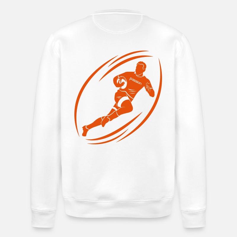 Rugby Leidenschaft - Stanley/Stella Unisex Bio-Sweatshirt ROLLER - Weiß