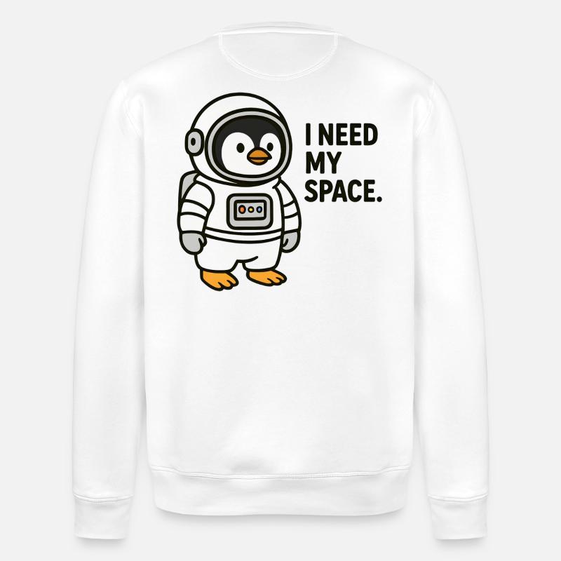 Astro Peng Kollektion - Stanley/Stella Unisex Bio-Sweatshirt ROLLER - Weiß