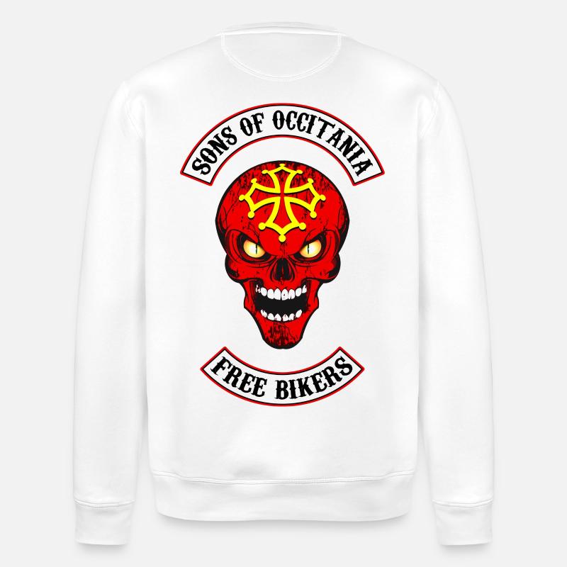 occitania - occitanie - Sweat bio ROLLER Stanley/Stella Unisexe - blanc