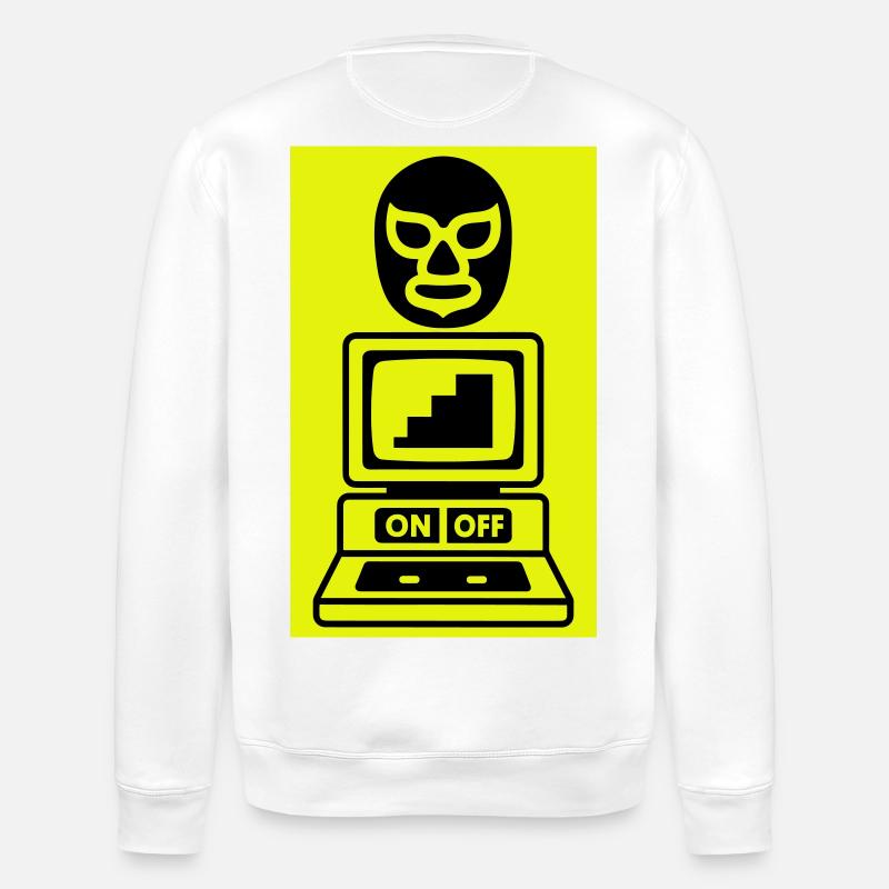 Computercult - Stanley/Stella Unisex Bio-Sweatshirt ROLLER - Weiß