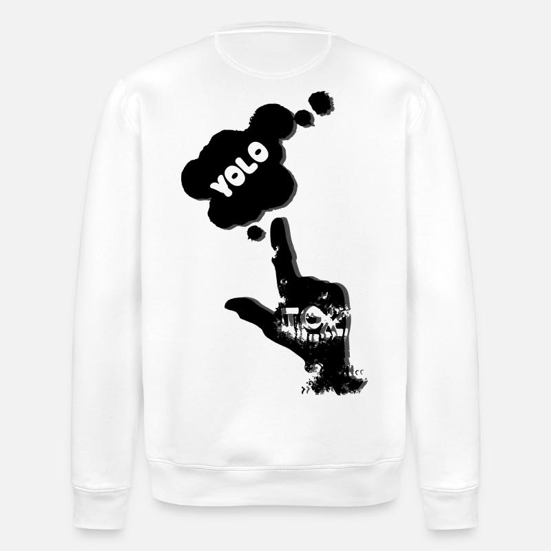 Illustration de bombe fumigène explosive - Sweat bio ROLLER Stanley/Stella Unisexe - blanc