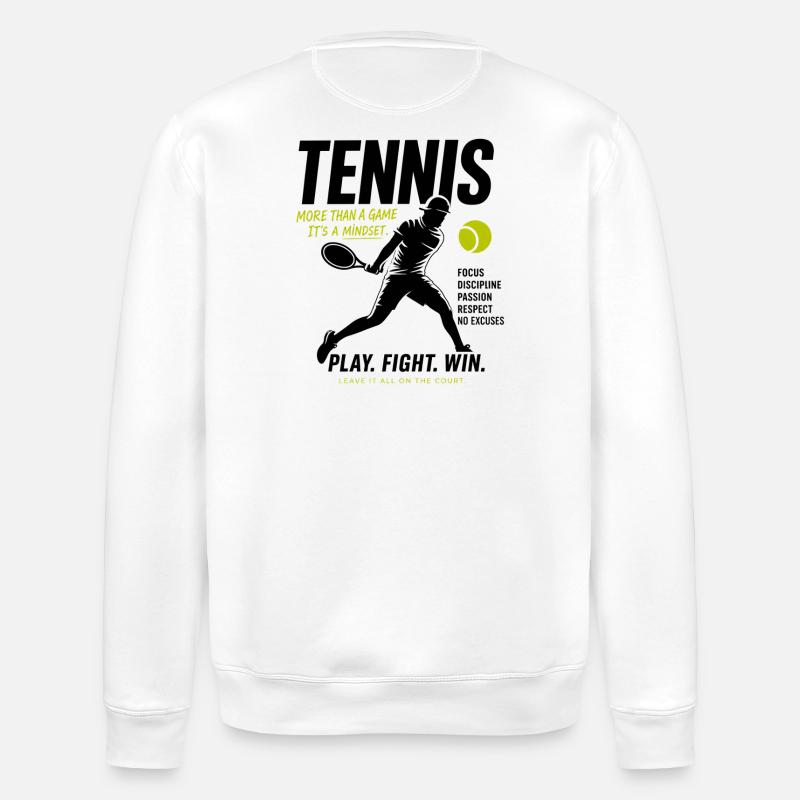 Tennis Mindset - Stanley/Stella Unisex Bio-Sweatshirt ROLLER - Weiß