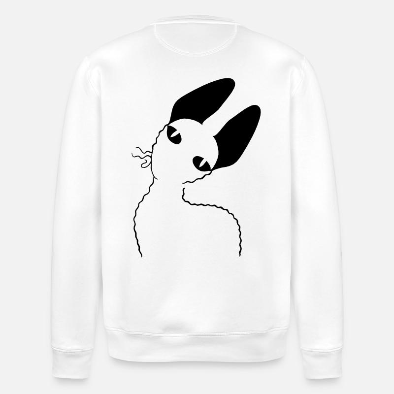 Cornish Rex - Stanley/Stella Unisex Bio-Sweatshirt ROLLER - Weiß