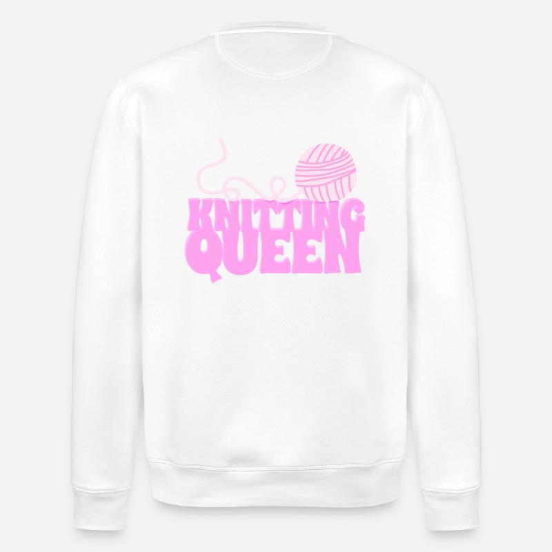 La reine du tricot - Sweat bio ROLLER Stanley/Stella Unisexe - blanc