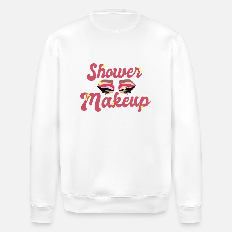 Dusch-Make-up - Stanley/Stella Unisex Bio-Sweatshirt ROLLER - Weiß