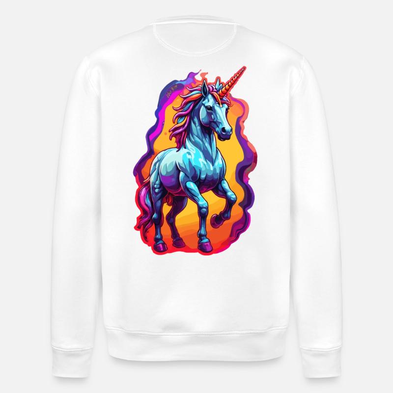 Licorne - Sweat bio ROLLER Stanley/Stella Unisexe - blanc