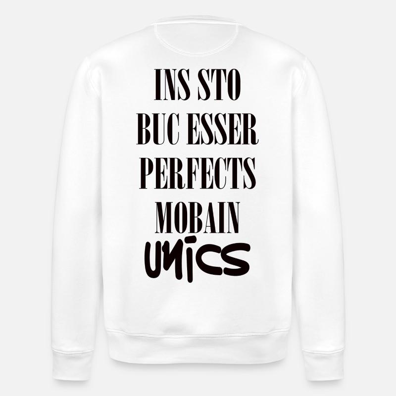 Unics - Sweat bio ROLLER Stanley/Stella Unisexe - blanc