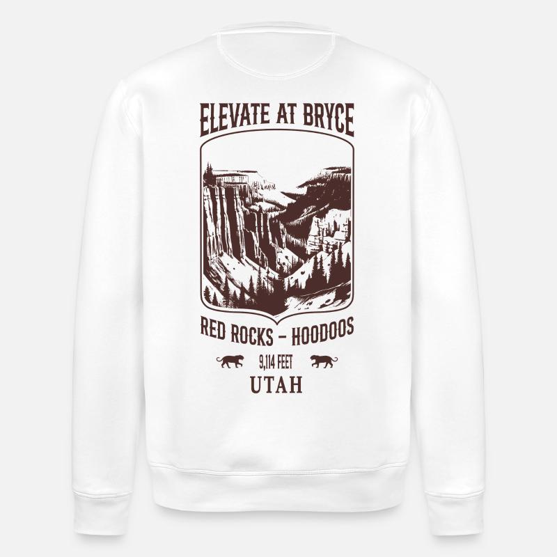 Elevate at Bryce - Sweat bio ROLLER Stanley/Stella Unisexe - blanc
