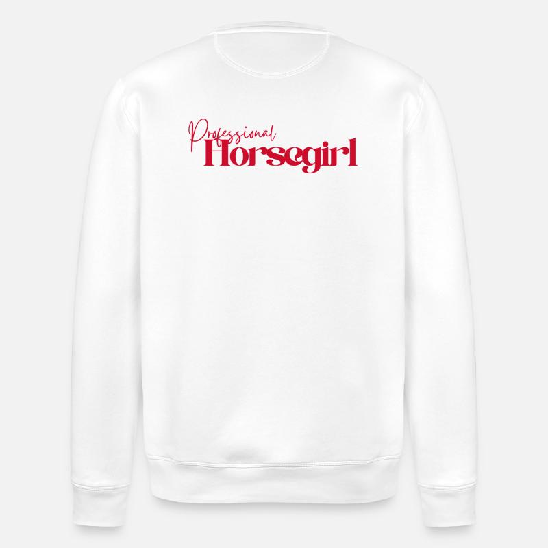 Cavalière professionnelle - Sweat bio ROLLER Stanley/Stella Unisexe - blanc