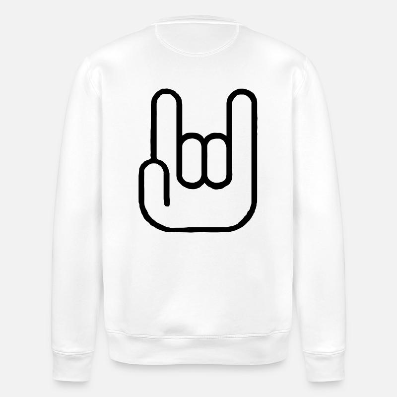 It rocks - Stanley/Stella Unisex Bio-Sweatshirt ROLLER - Weiß