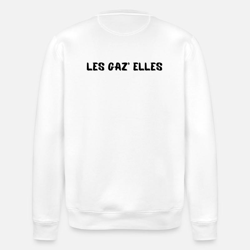 Die Gaz'elles - Stanley/Stella Unisex Bio-Sweatshirt ROLLER - Weiß