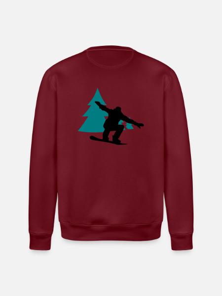 snowboarder trees - Sweat bio ROLLER Stanley/Stella Unisexe - blanc