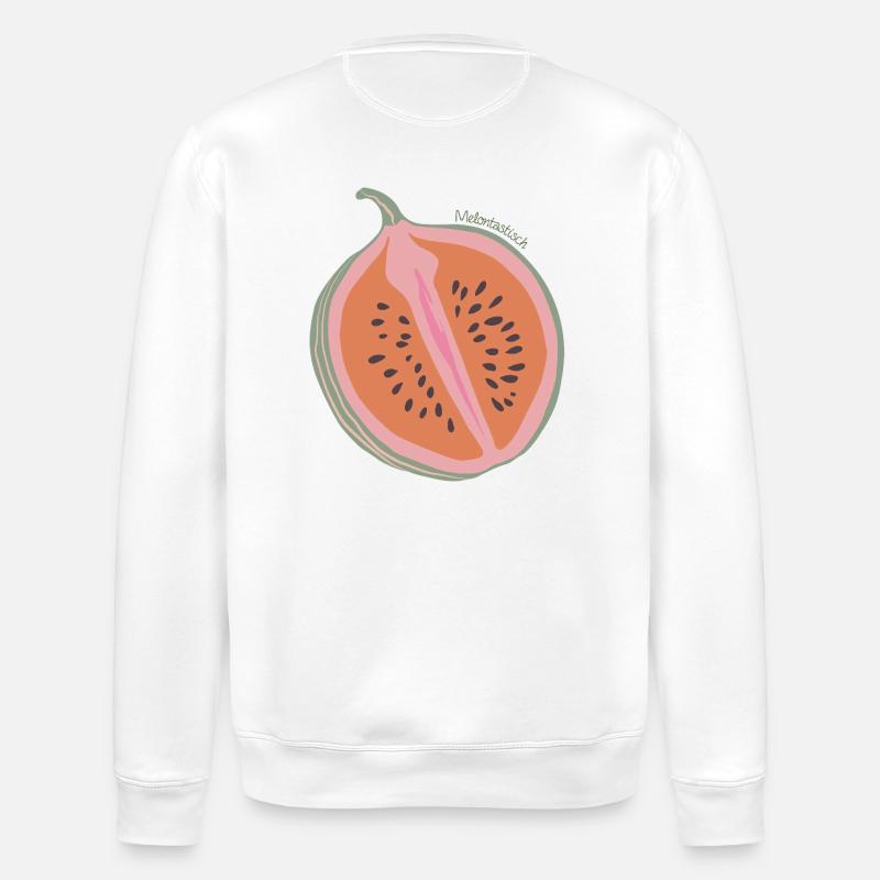 Melontastisches T-Shirt - Stanley/Stella Unisex Bio-Sweatshirt ROLLER - Weiß