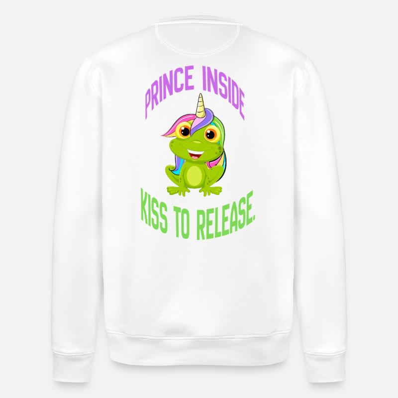 Prince Inside – Kiss to Release - Stanley/Stella Unisex Bio-Sweatshirt ROLLER - Weiß