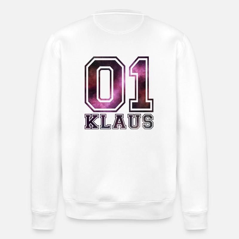 Klaus Name - Stanley/Stella Unisex Bio-Sweatshirt ROLLER - Weiß